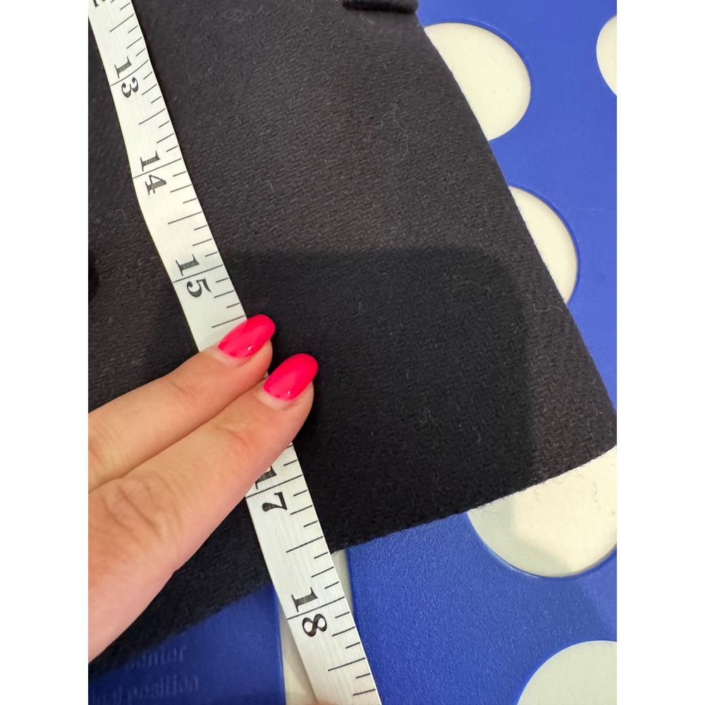 NWOT Burberry Pea Coat Kids 12M Black Wool Cashmere Double Breasted Nova Check - Picture 12 of 14